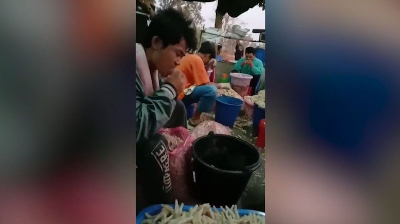Dělníci thajské drůbežárny stahovali kuřecí pařáty pomocí zubů. Lidé to prý měli rádi